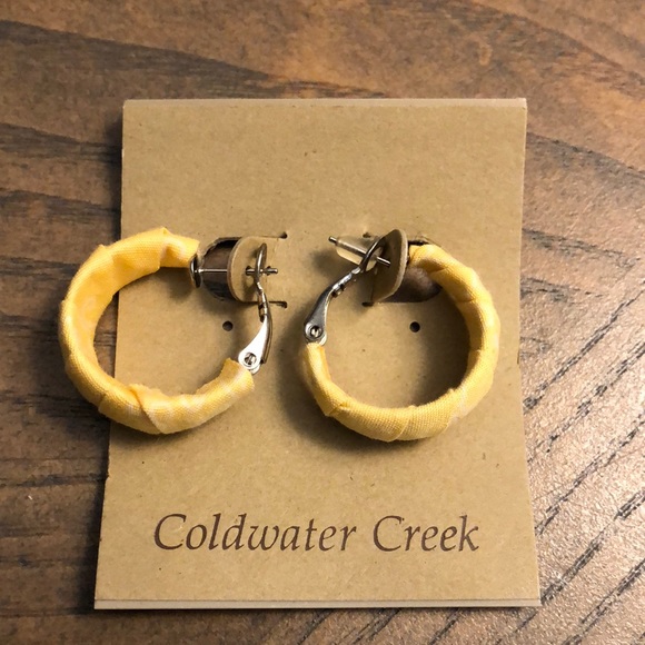 Boucles D'oreilles Coldwater Creek - Fleur En Verre - Fermoir Clip - Neuf Sans Emballage - À Nettoyer